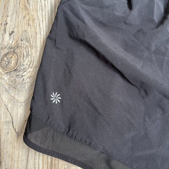 Athleta Mesh Racer Run Short 4" Women's L Black - Picture 4 of 10
